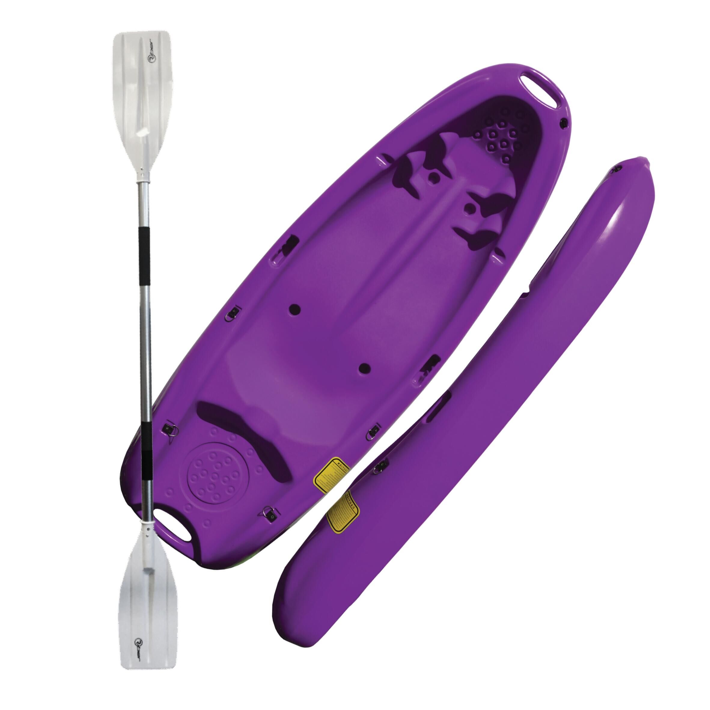 RIBER JUNIOR SIT ON TOP KAYAK - COMPLETE WITH PADDLE - PURPLE