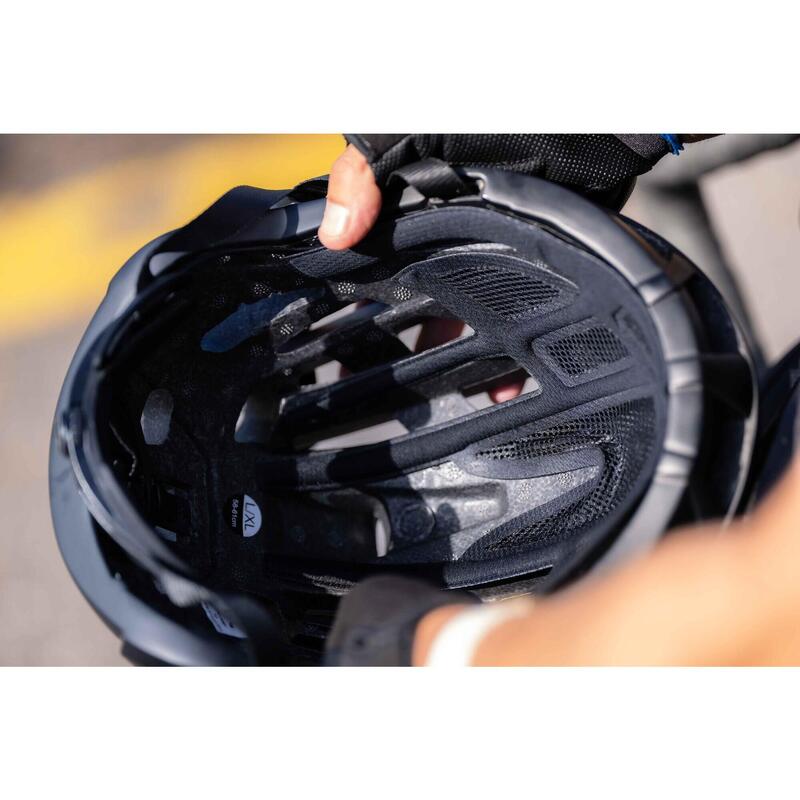 Cascos de bicicleta para hombres y mujeres, casco ligero de bicicleta MTB  con visera desmontable y gafas magnéticas, casco de ciclismo juvenil