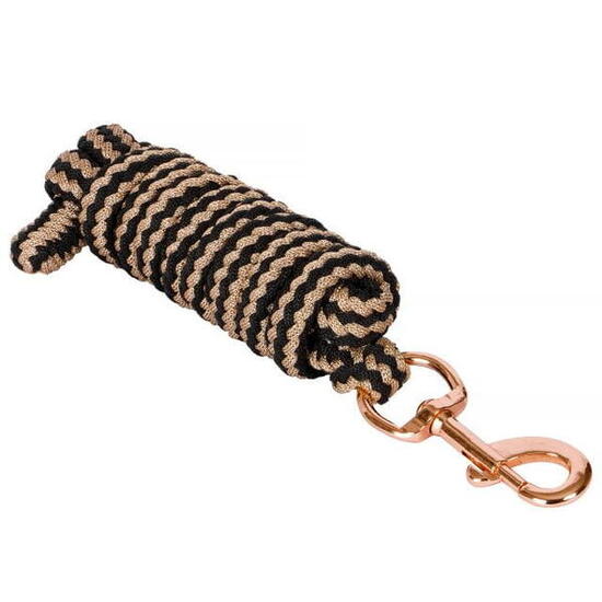 Führstrick für Pferde START LaceRosegold 2m Soft mit Karabinerhaken