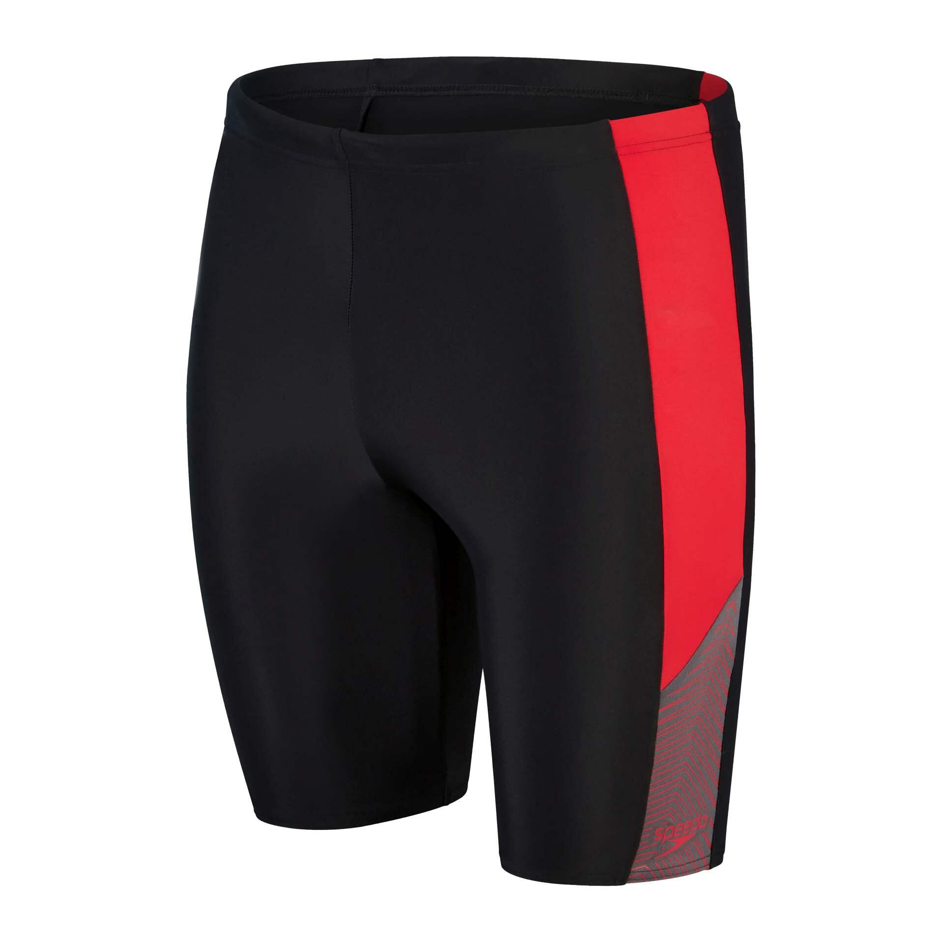 SPEEDO Speedo Dive Jammer - Zwart/Fed Rood/Duifgrijs - UK Maat 26