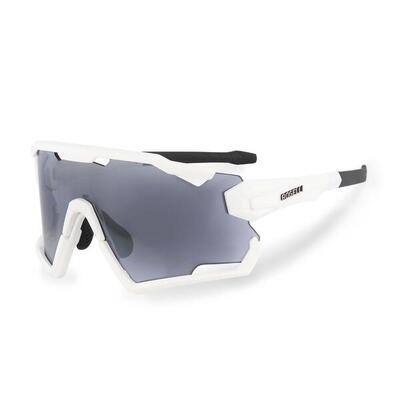 Fietsbril wielrennen heren en dames - categorie 2 - wit - switch