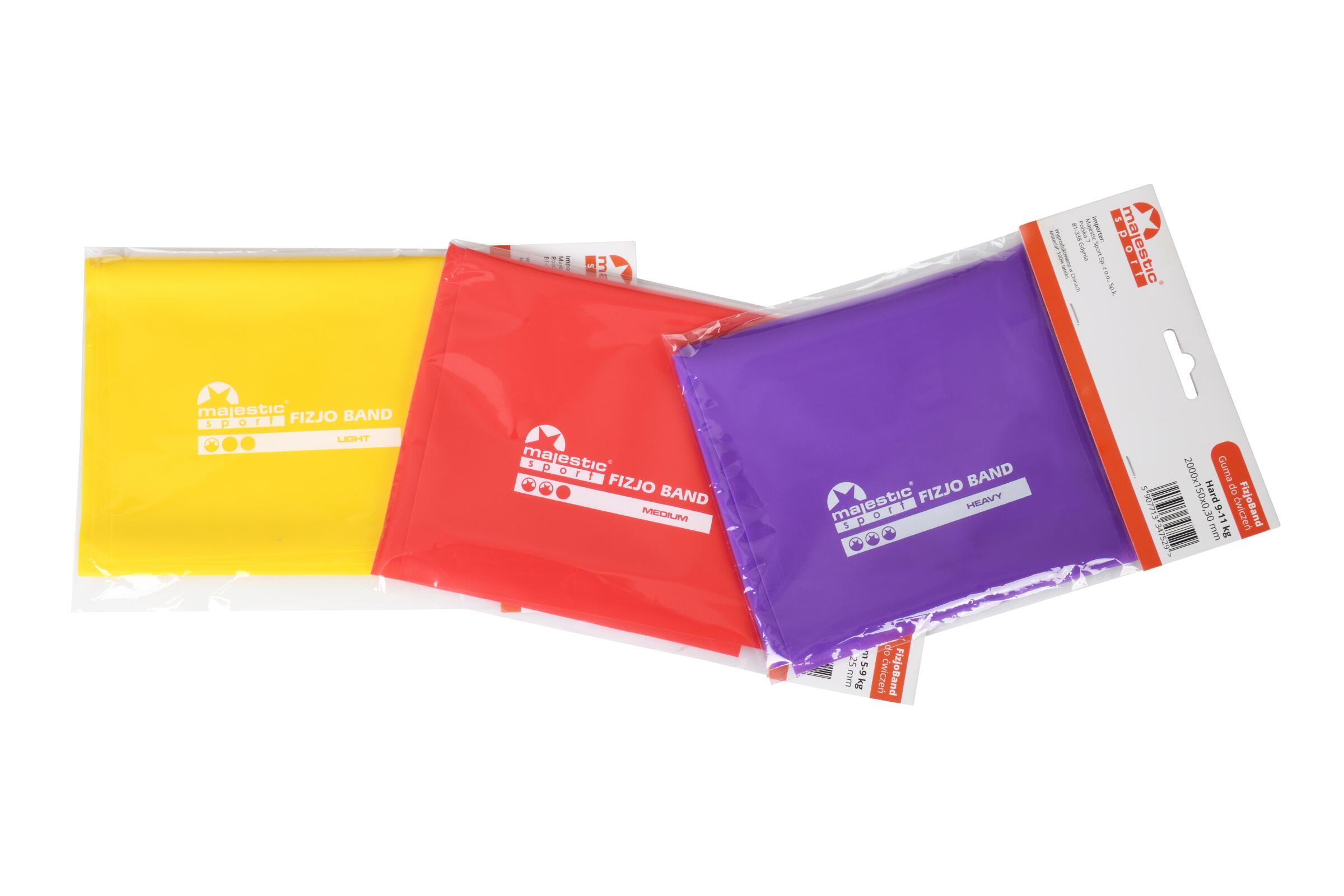 Zestaw gum do rehabilitacji Majestic Sport FizjoBand 6/7