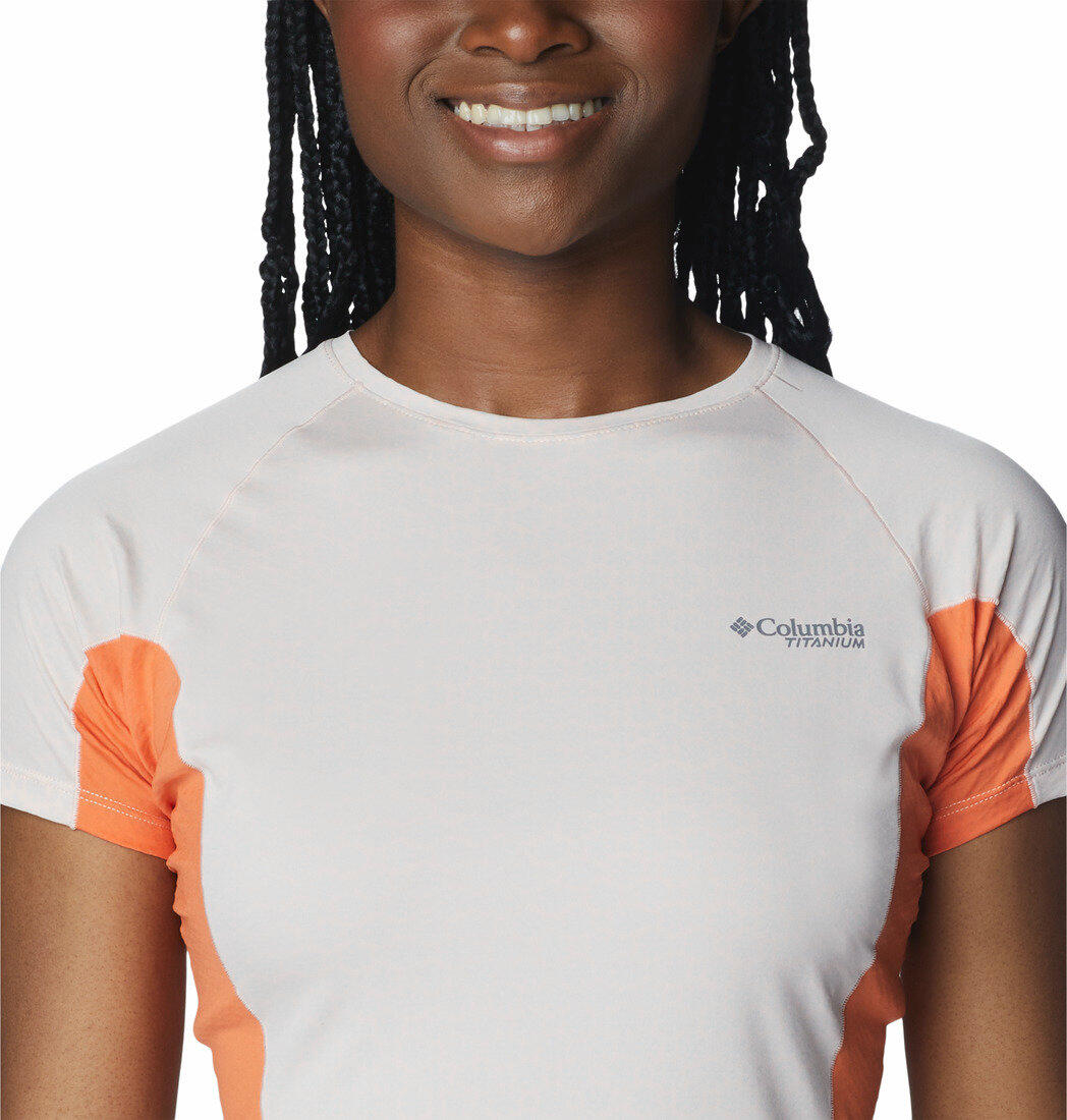 Camisola Homem de trekking Columbia Titan Pass Ice SS 4/5