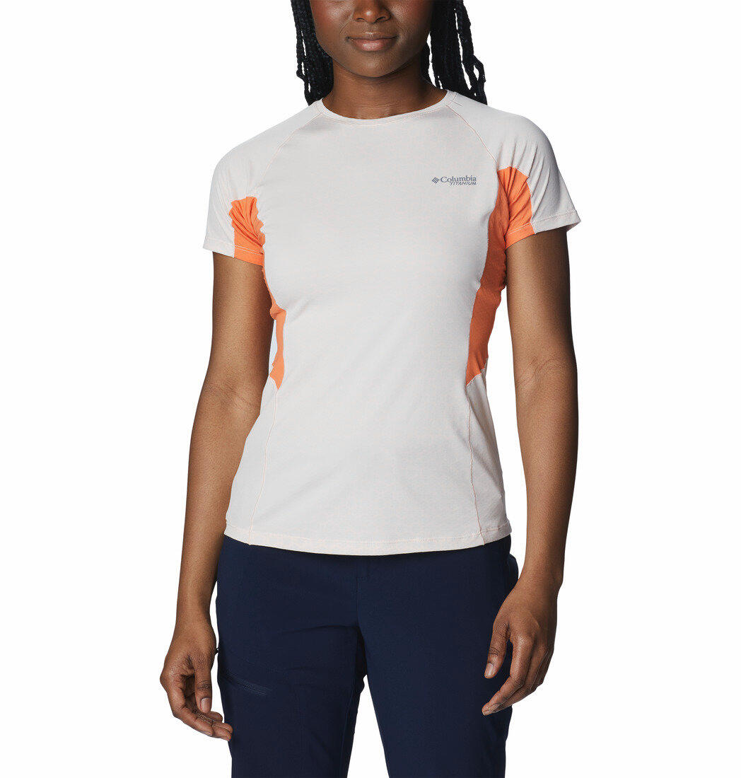 Camisola Homem de trekking Columbia Titan Pass Ice SS 1/5