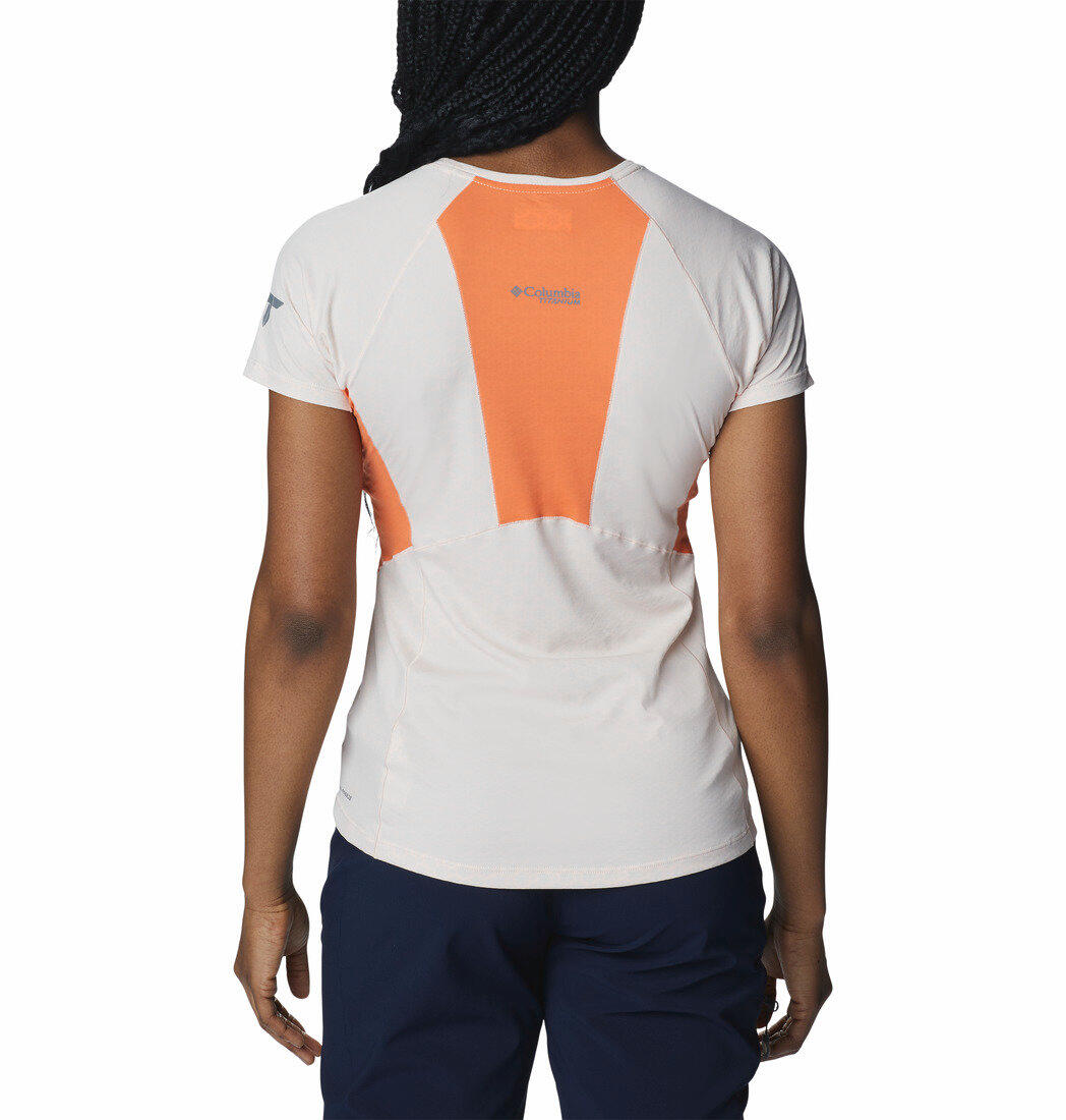 Camisola Homem de trekking Columbia Titan Pass Ice SS 2/5