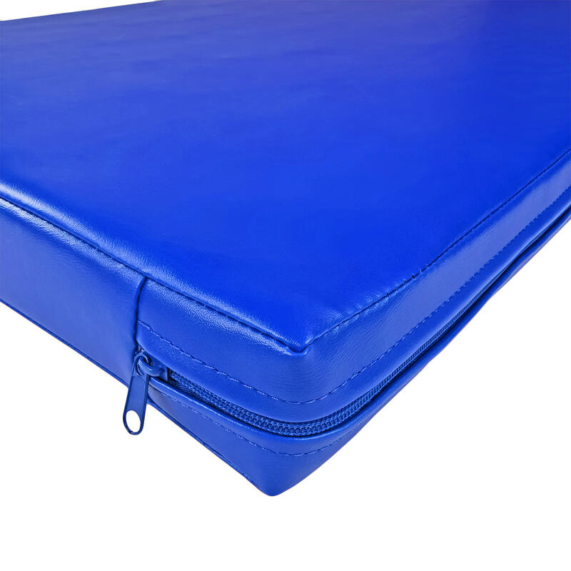 Materac gimnastyczny UNDERFIT 120 x 60 x 6 cm miękki niebieski