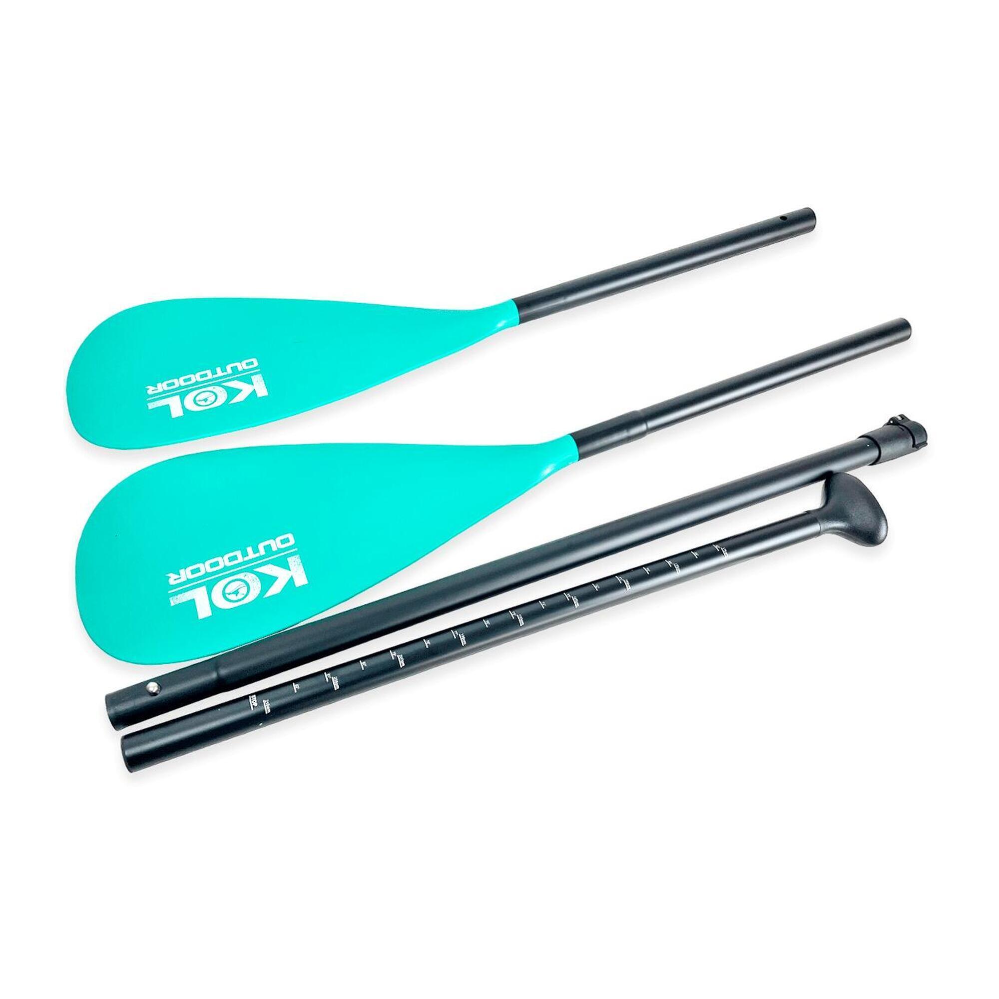 KOL OUTDOOR Pala doble uso para kayak y paddle surf. Pala 2 en 1