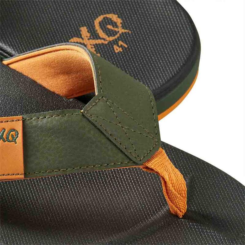 XQ Flip Flops Herren Bequeme Dämpfungssohle Schwarz/Grün