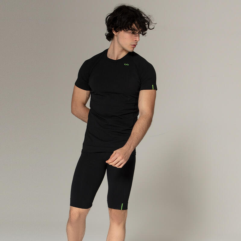 Shorts UOMO ALTE PRESTAZIONI Tecnologia Raggi Infrarossi Lontani Nero