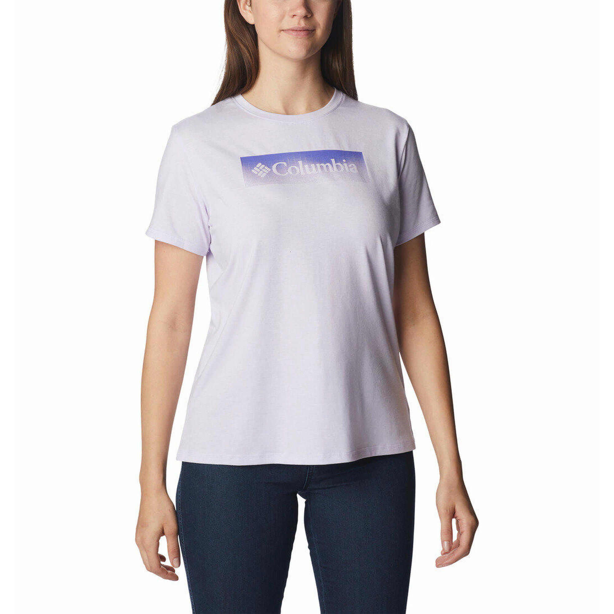 Columbia - Chemise De Trekking Columbia Sun Trek Graphic Pour Femmes - T-shirt Manches Courtes - Violet - 42 M/l - Decathlon