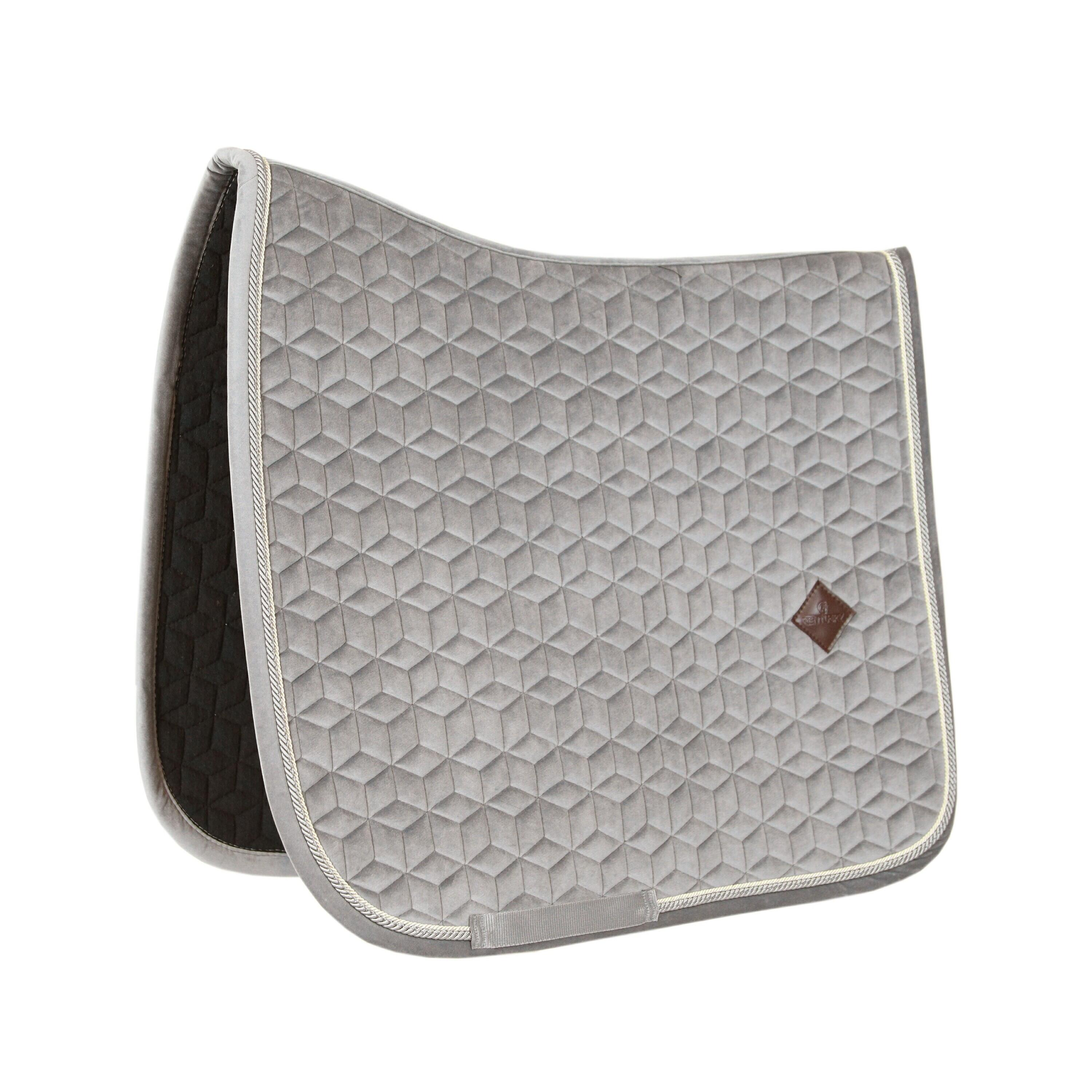 KENTUCKY HORSEWEAR Zadeldek FULL - Beige - Velvet - Dressuur - Zadeldoek
