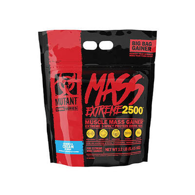Mutant mutant mass extreme 2500 (12lbs) cookies & cream - gewichtstoename