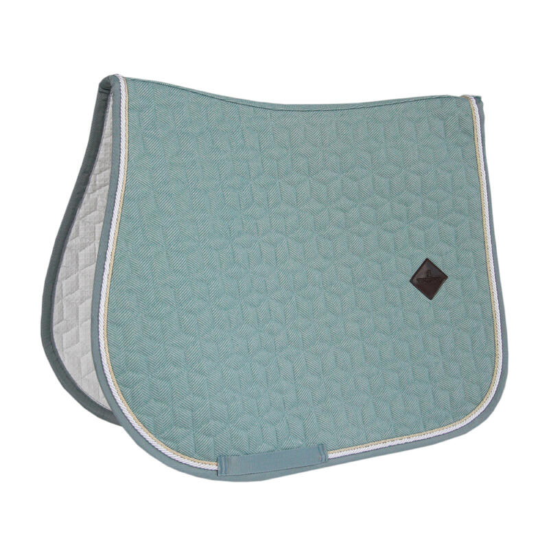 Tapis de selle wool jumping bleu clair