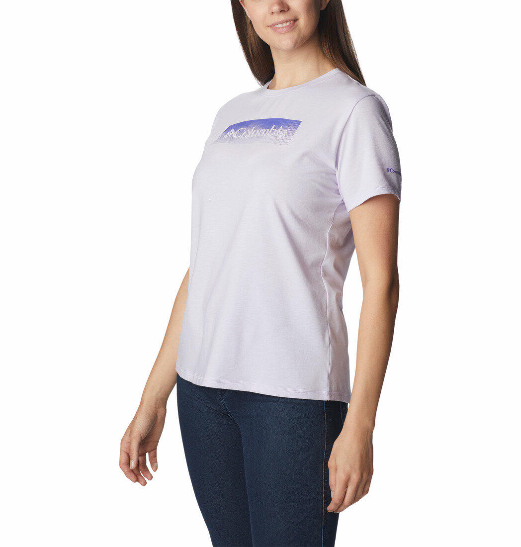 Dames trekking T-shirt Columbia Sun Trek Graphic 3/5