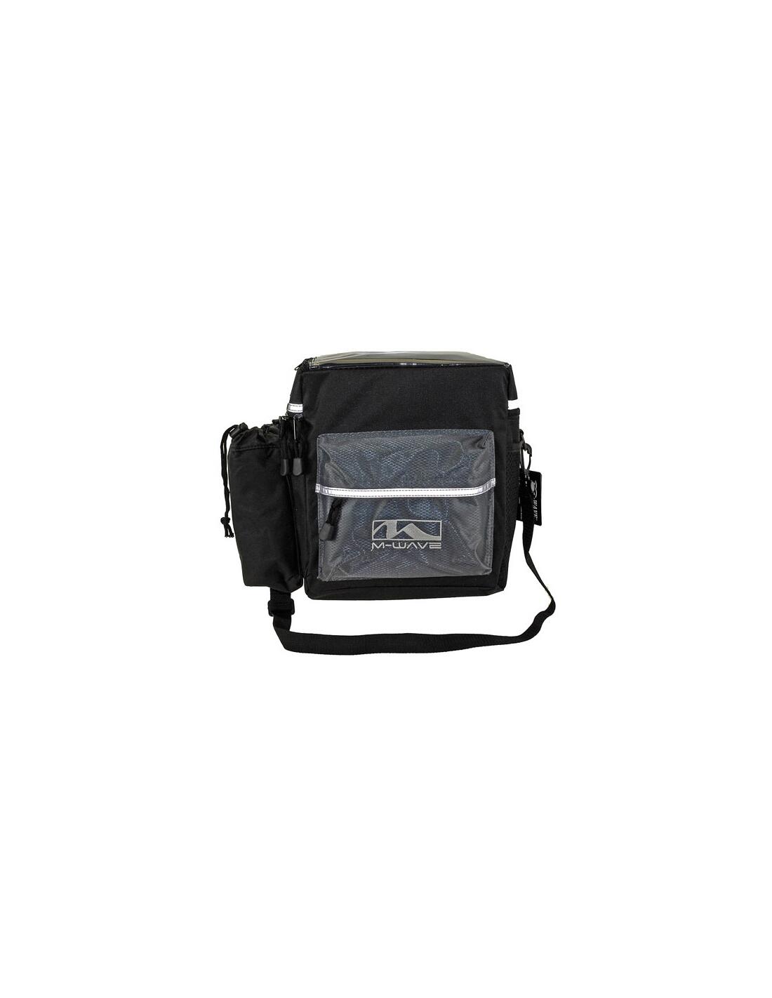 Bolsa de guidão utrecht 13,8 litros pretos/cinza