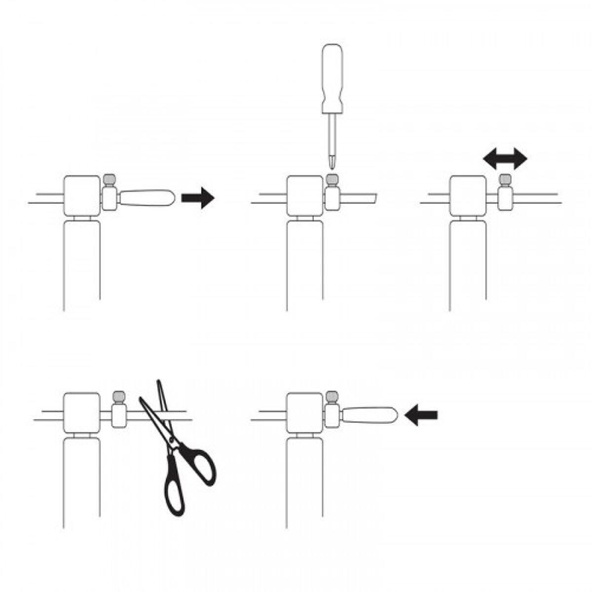 Speed Rope" Corda per saltare in alluminio regolabile da 3 m + borsa 2/5