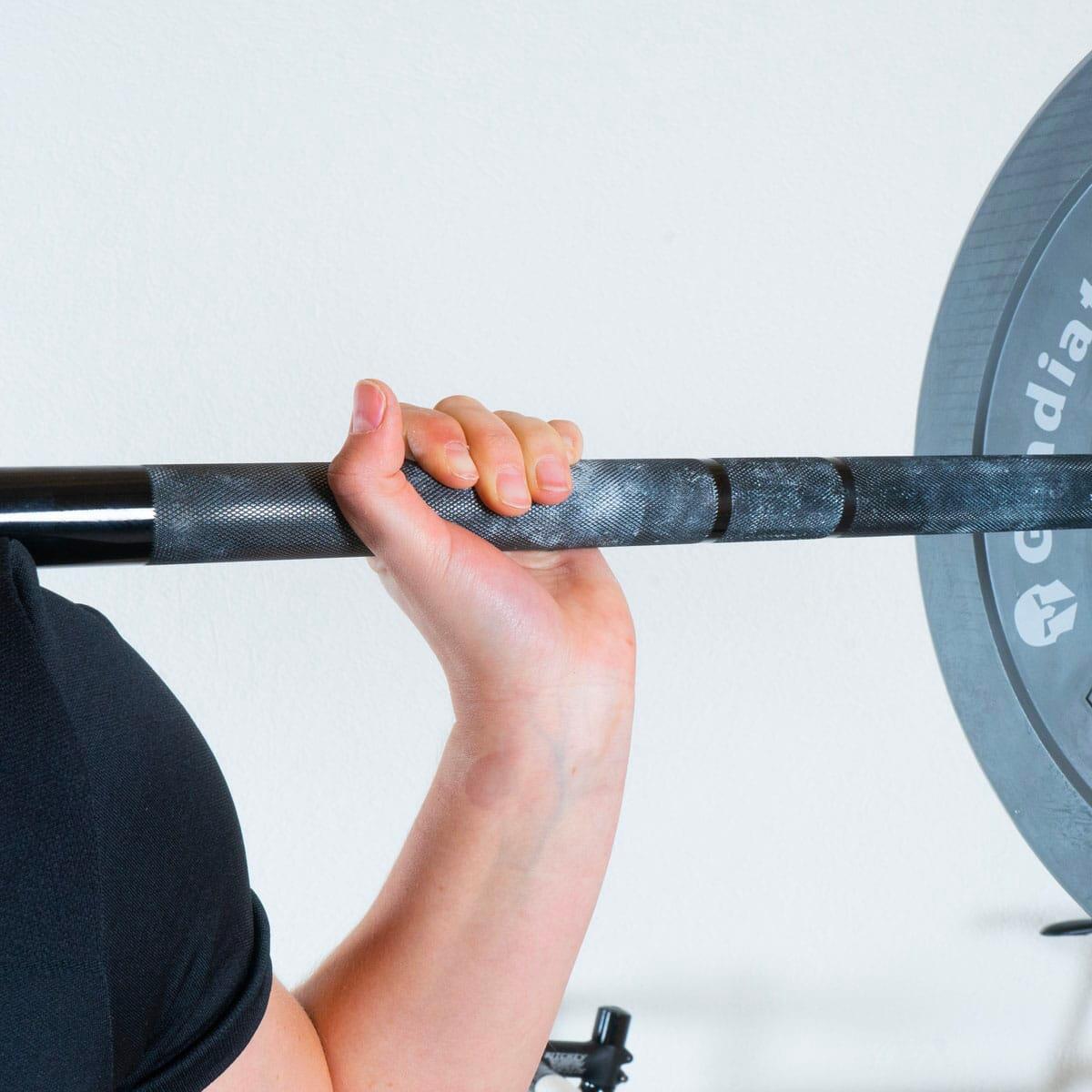 Barra de pesos "Barbell" 220cm Ø 50mm + 2 batentes de disco GladiatorFit 3/5