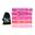 健身迷你環狀彈力帶 (1套5件) - 粉紅色系