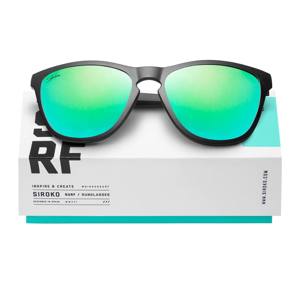 Men's and Women's Surf Sport Sunglasses Oahu Green