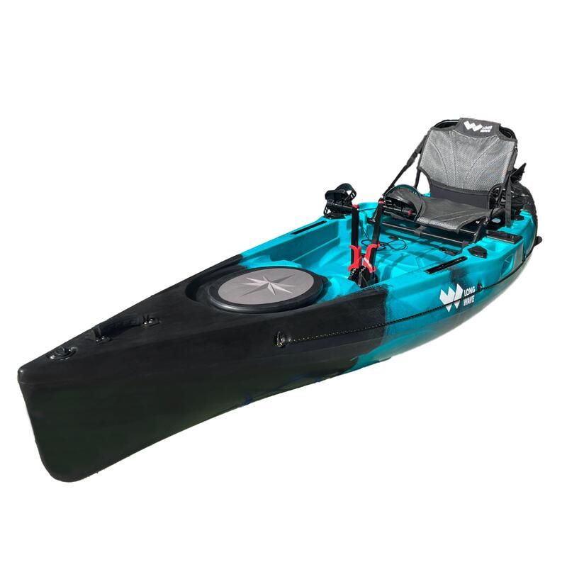 Kayak de Pesca con Pedalera Long Wave Megi Propel 12 Color Azul/Azul