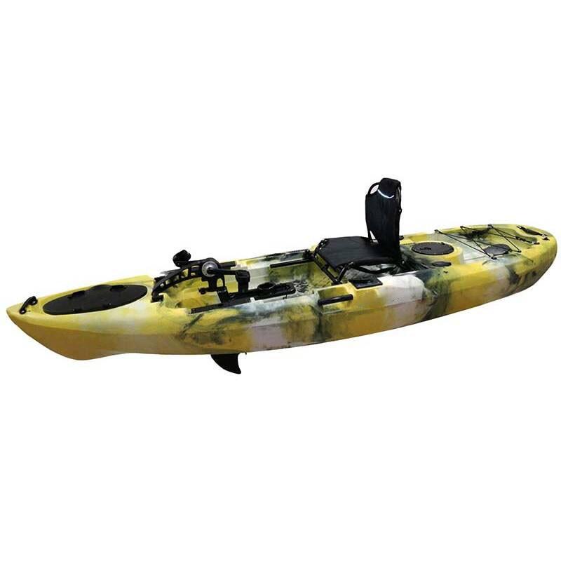 Kayak de Pesca Long Wave Mirage Propel 10 con Pedalera Color Amarillo