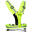 Vesta sport cu LED - reincarcabila - galben fluor - Vesta de siguranta