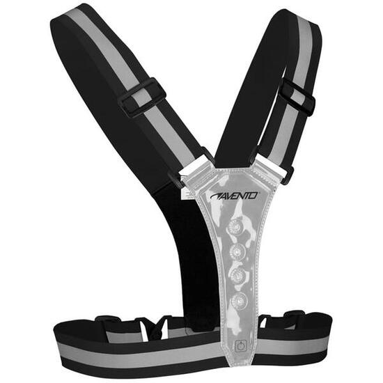 Laufweste mit reflektierender LED-Beleuchtung - Schwarz