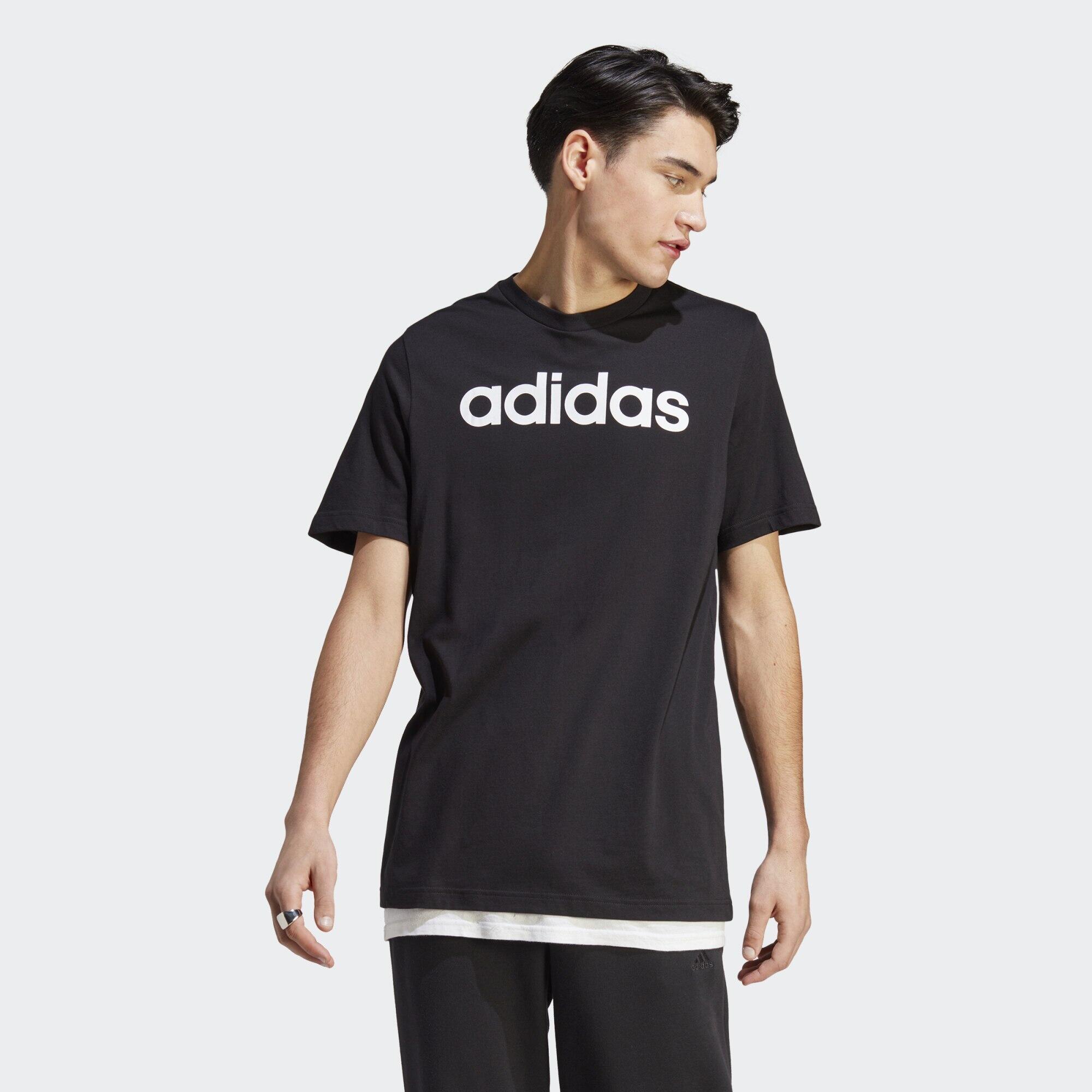 Essentials Single Jersey Linear Embroidered Logo Tee 1/5