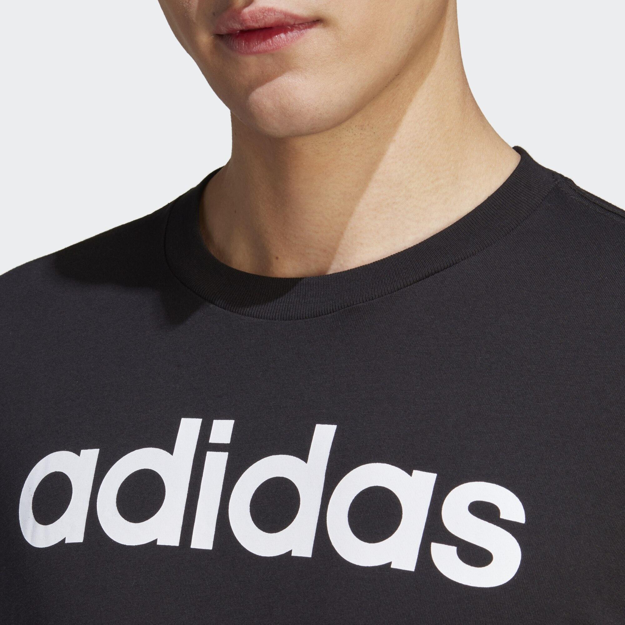 Essentials Single Jersey Linear Embroidered Logo Tee 4/5