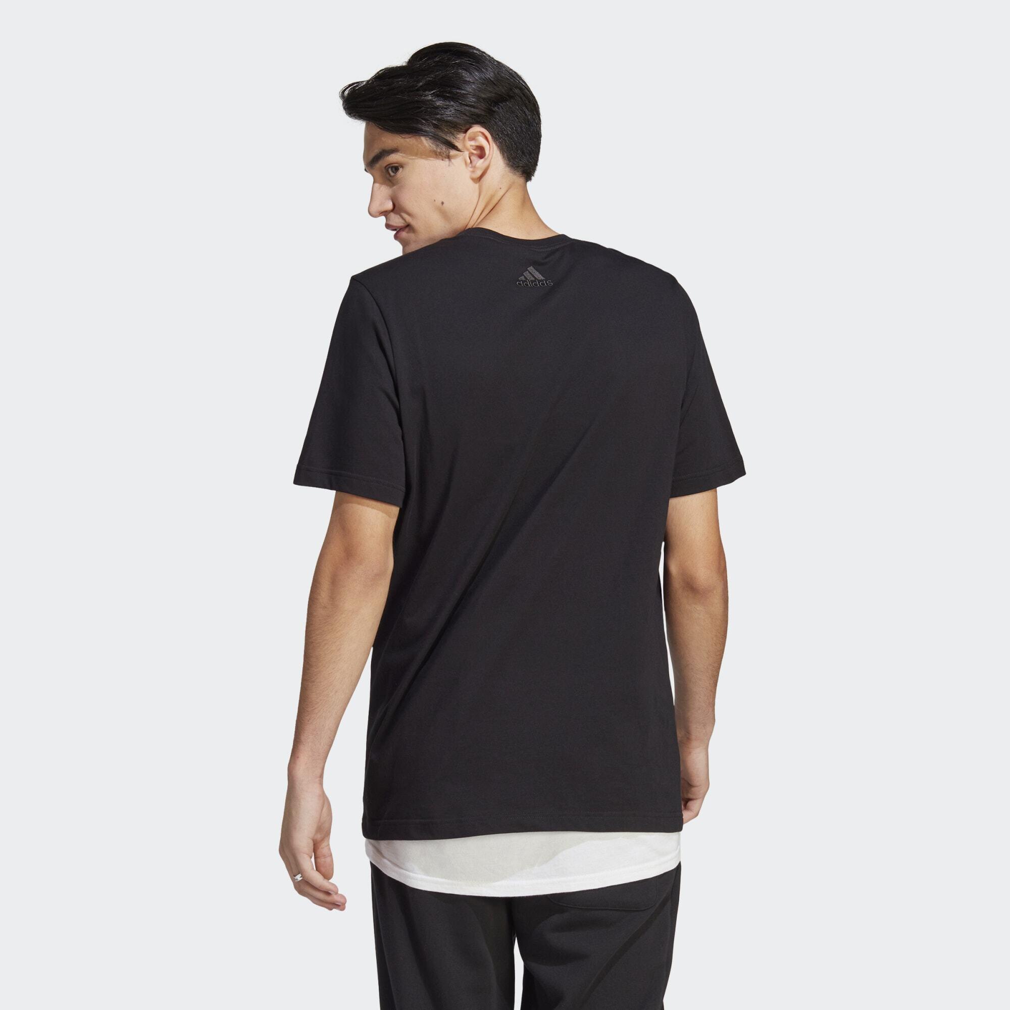 Essentials Single Jersey Linear Embroidered Logo Tee 3/5