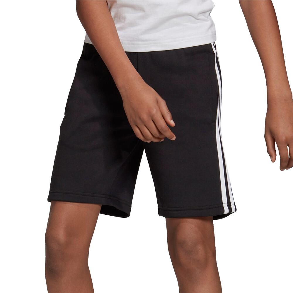 Spodenki dla dzieci adidas Essentials 3 Stripes Knit Short czarne DV1796
