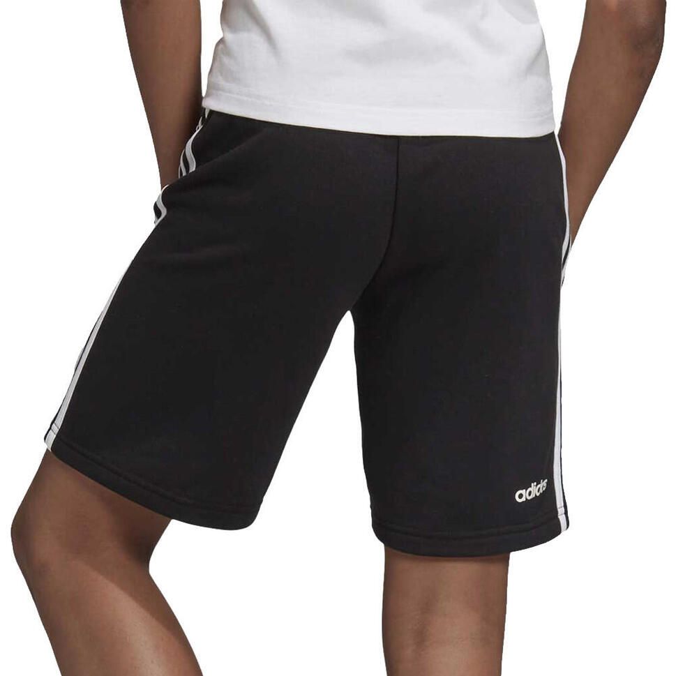 Spodenki dla dzieci adidas Essentials 3 Stripes Knit Short czarne DV1796