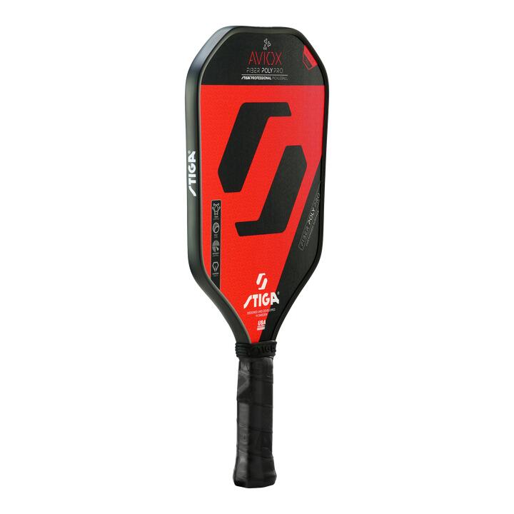 STIGA Pickleball Paddle Aviox Fiber Poly Pro Red Decathlon