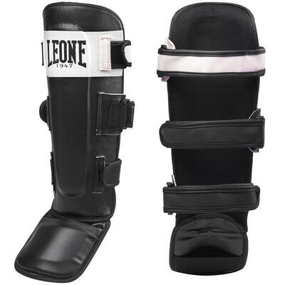 Leone scheenbeschermers shock zwart/wit