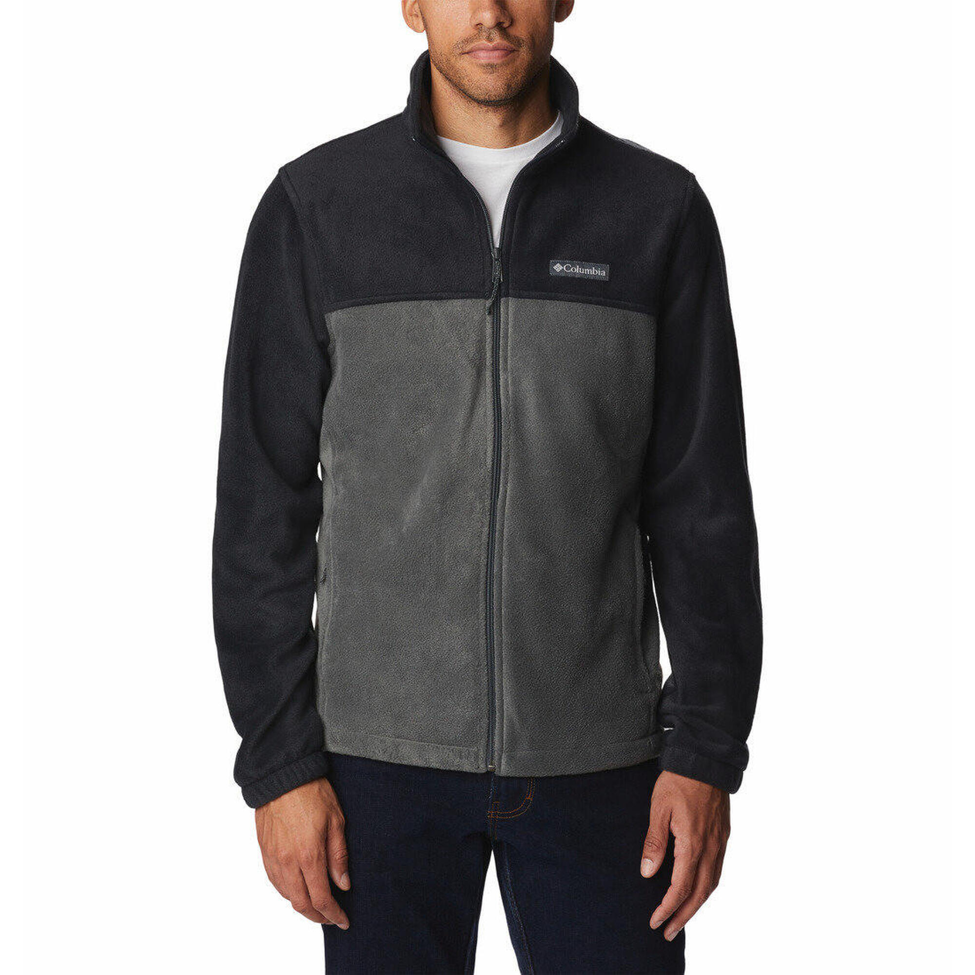 Columbia - Pull Homme Steens Mountain 2.0 - Polaire - Gris|noir - Decathlon