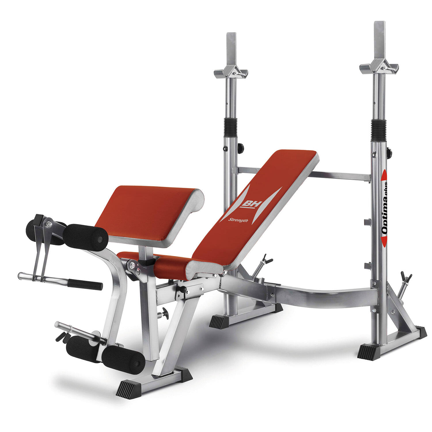 BH FITNESS OPTIMA PRESS G330 WEIGHT BENCH WITH REAR SQUAT RACK 1/7