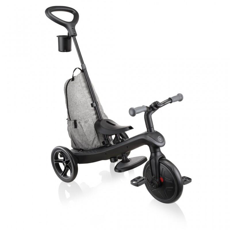 Tricycle évolutif EXPLORER 4 en 1 DELUXE PLAY - Noir-Gris