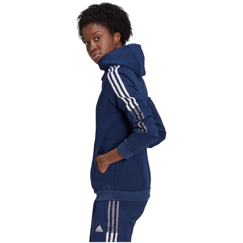 Női kapucnis pulóver, adidas Tiro 21 Sweat Hoodie, sötétkék