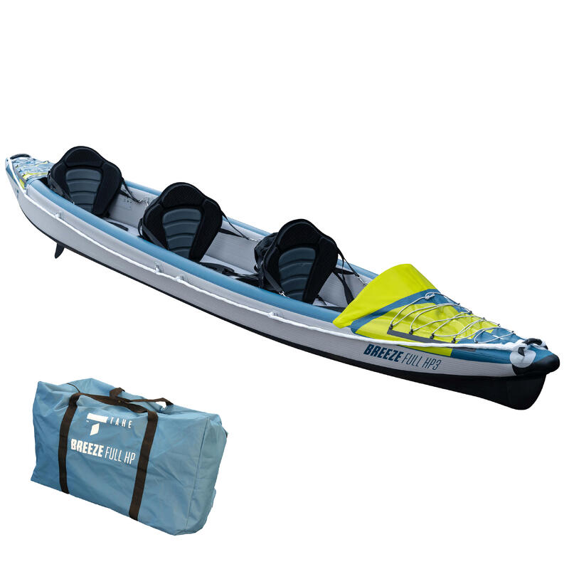 Segunda vida - Canoa Kayak Hinchable Breeze Tahe Alta Presión 3 Plazas - BUENO