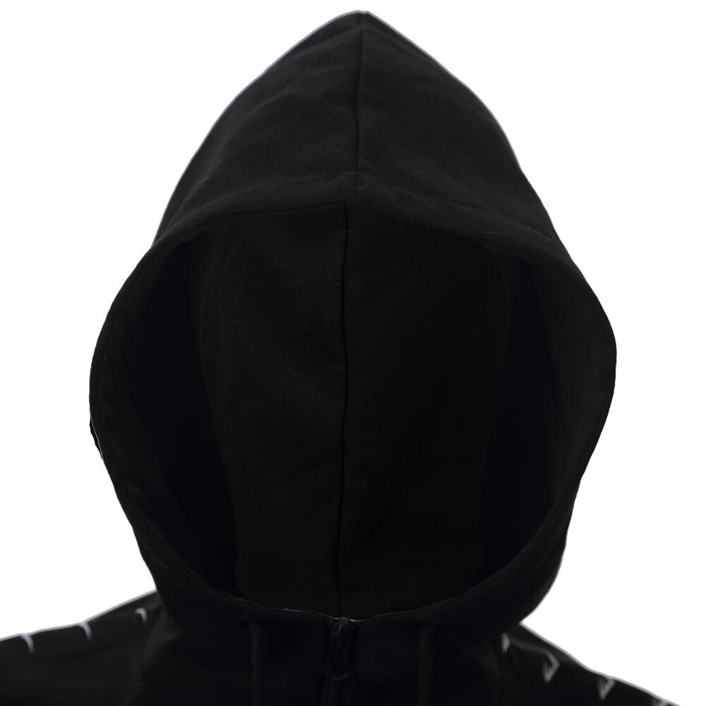 Sudadera Hombre Manga Larga EVERLAST Hooded Tae Zipped Negra 3/4