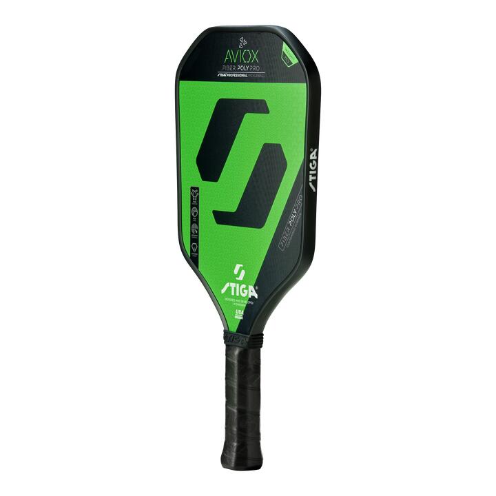 STIGA Pickleball Paddle Aviox Fiber Poly Pro Green Decathlon