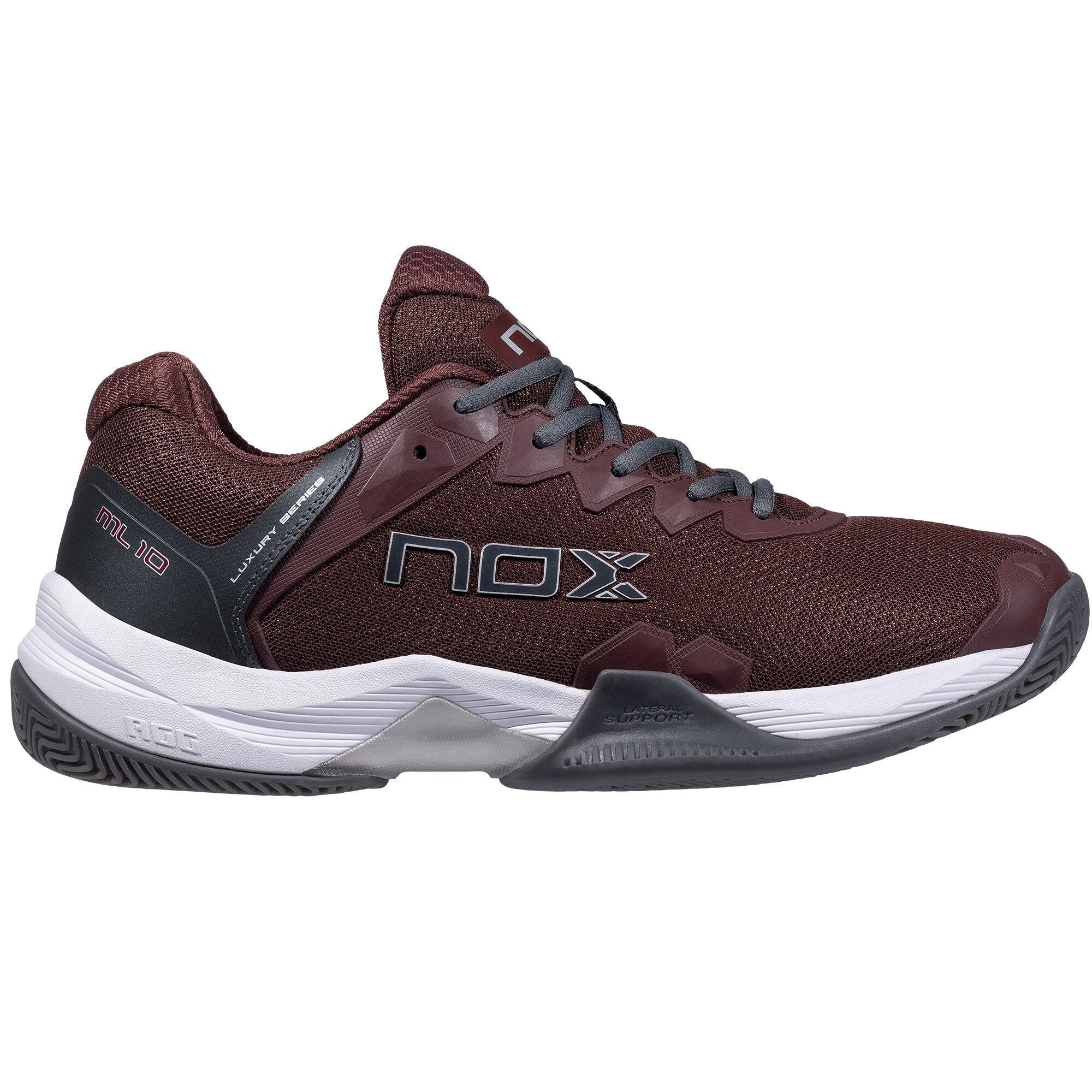 NOX Scarpe da padel ML10 HEXA Granata/Grigio Piombo