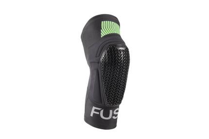 Genouillères BMX Fuse Omega Pocket pour adultes, taille M-L, noir/jaune fluo