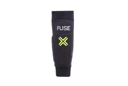 Protège-tibias Omega - BMX - Adulte Noir - Jaune fluo - XXL