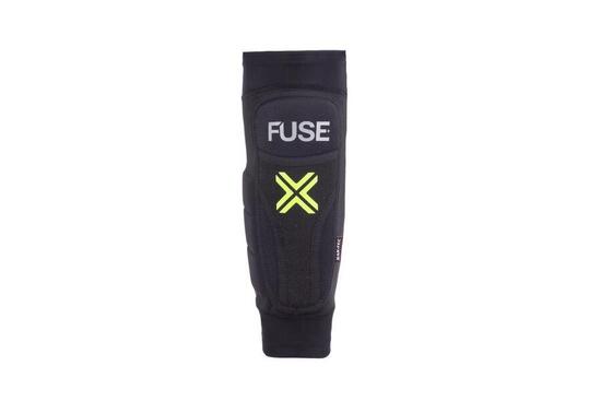 Protège-tibias Omega - BMX - Adulte Noir - Jaune fluo - XXL