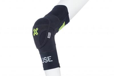 Omega - elleboogbeschermer - bmx - volwassenen zwart - neon geel -xxl