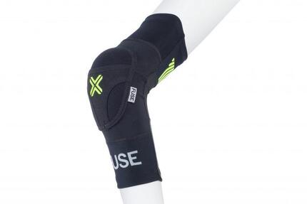 Coudières Fuse Omega pour BMX adulte, noires et jaune fluo, tailles L-XL