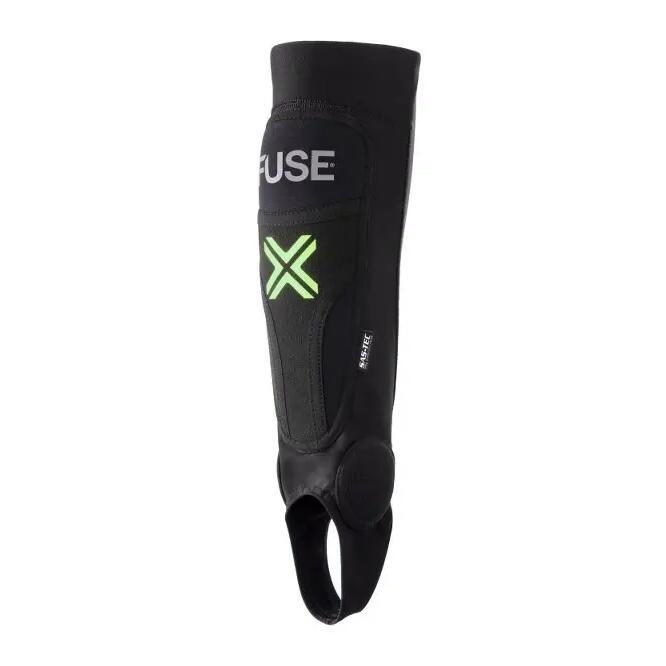 Fuse Omega Pro Scheenbeschermer Combo Volw. S Zwart/Neon Geel