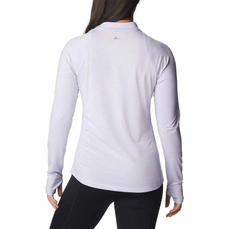 Langarm-Sportshirt W Endless Trail 1/2 Zip Mesh Long Sleeve Damen - lila