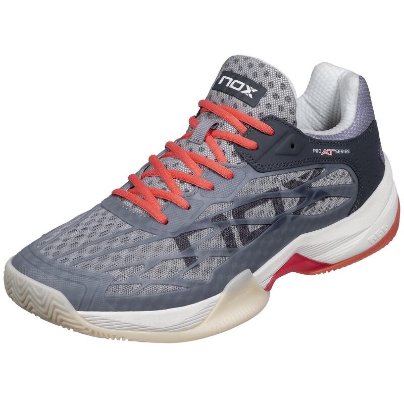 Zapatillas de pádel Nox AT10 LUX Gris/Coral Unisex AGG